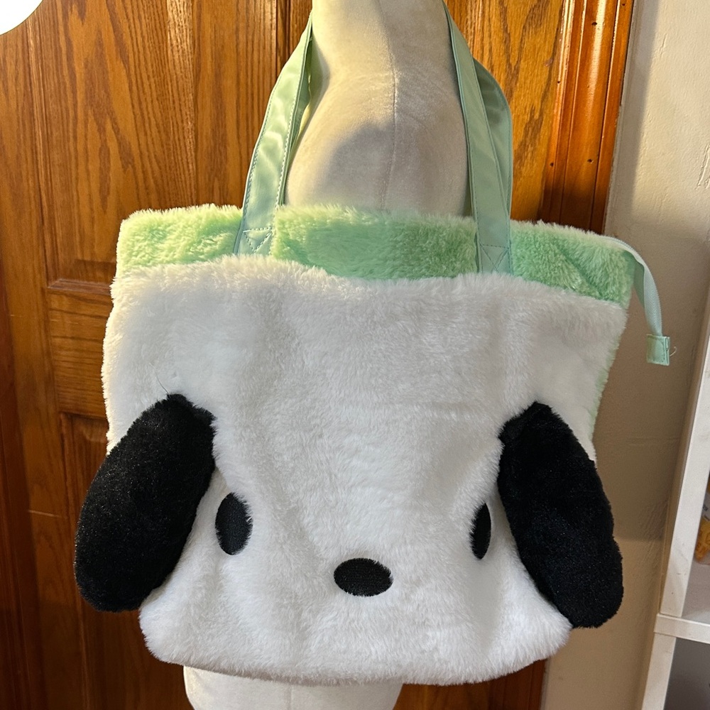 NEW Sanrio Pochacco shoulder Tote Bag. Super soft.